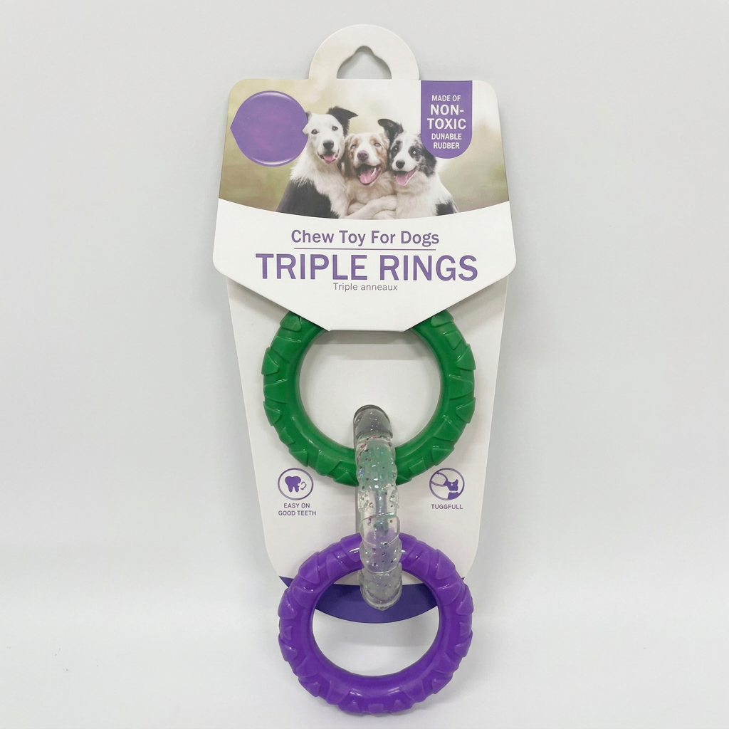 Green and purple packaged toy