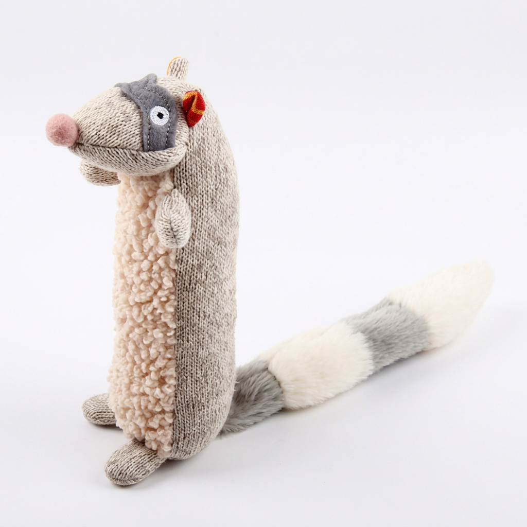 Grey plush toy