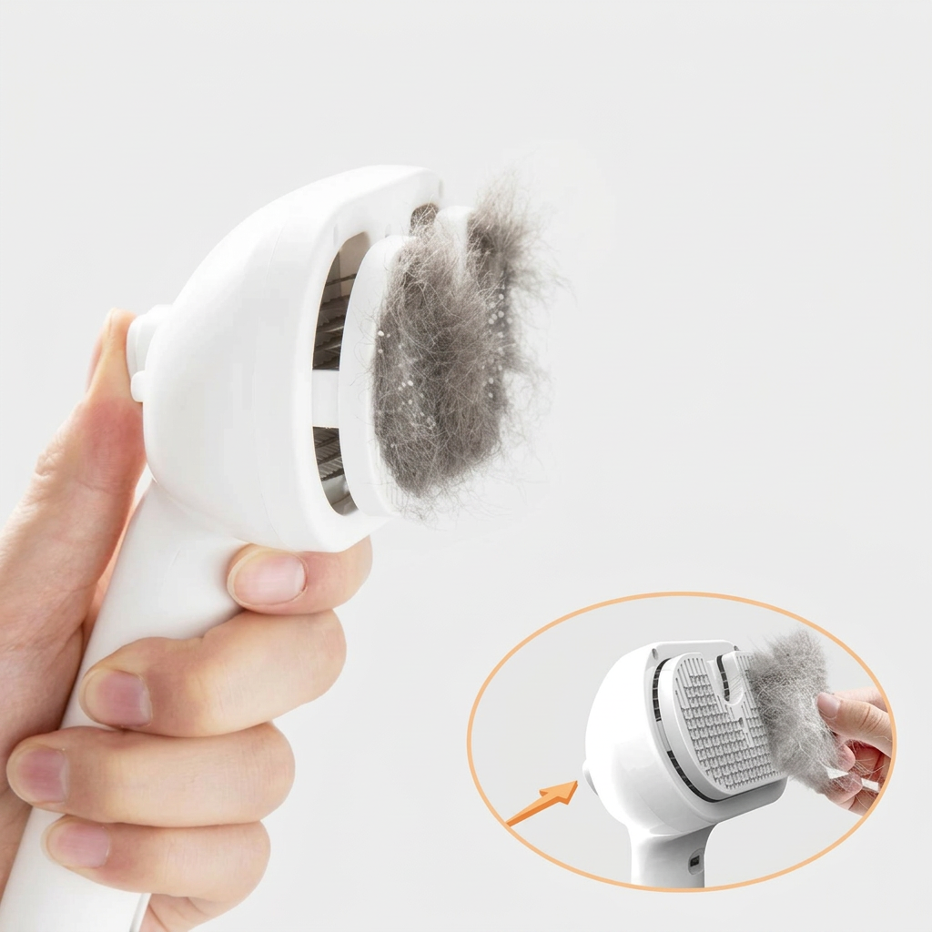 Rechargeable Grooming Brush for Cats & Dogs