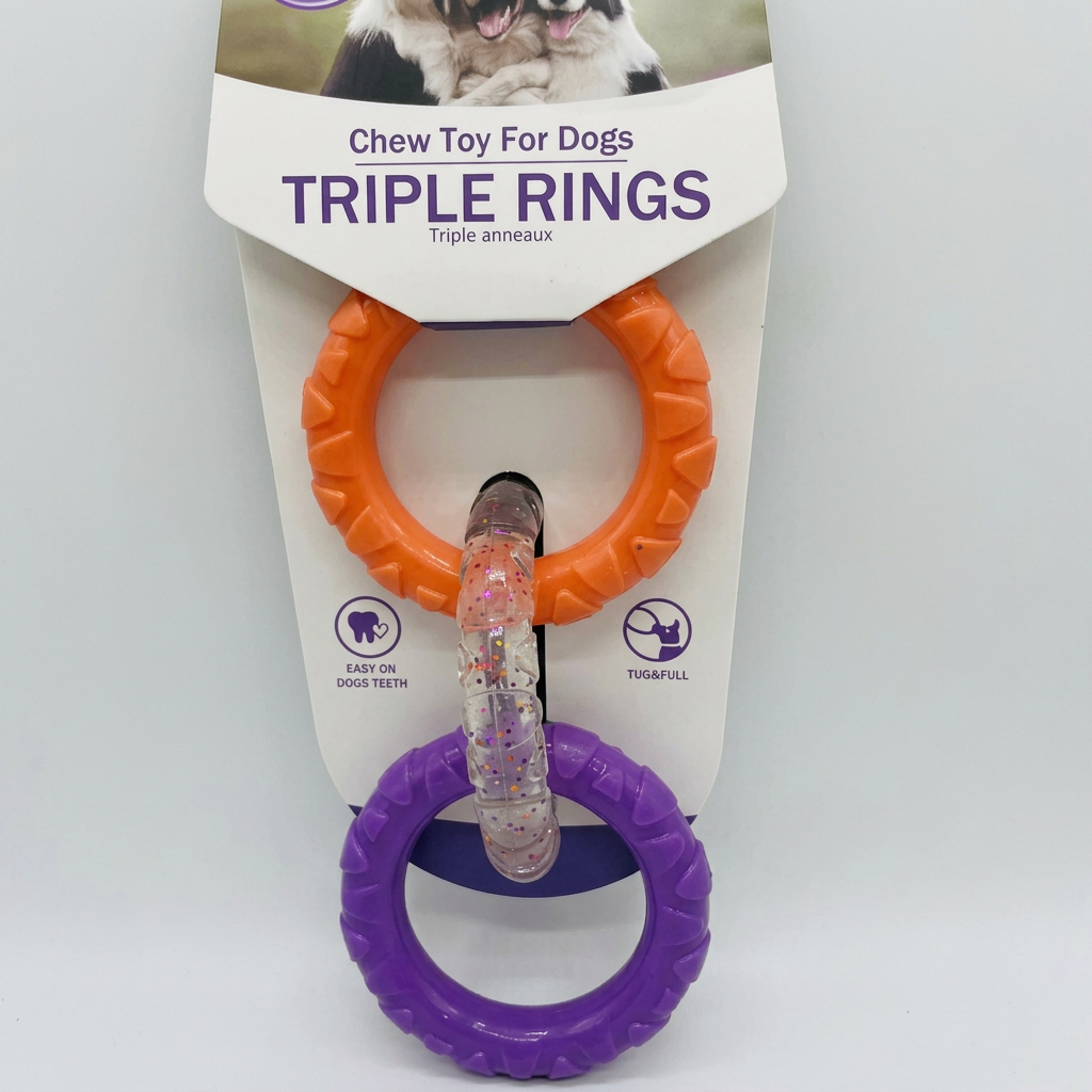 Orange and purple packaged toy